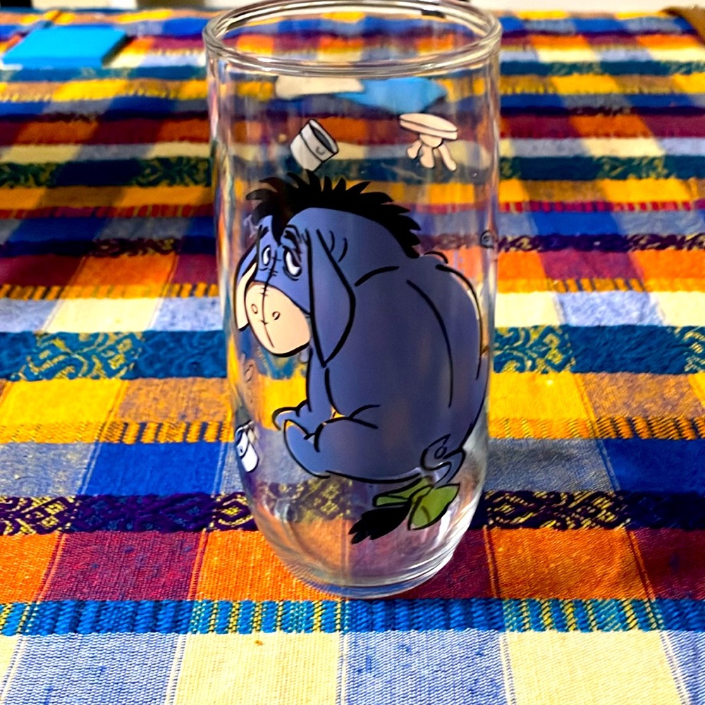 Disney Eeyore glass cup